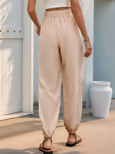 Perfee Elastic Waist Joggers with Pockets OutfitFlow